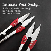 2tk/komplekt roostevabast terasest lõngakäärid Lõikamine õmbluskäärid käärid ristpistes käärid tikandid käärid U keerme käärid