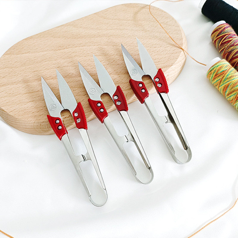 2tk/komplekt roostevabast terasest lõngakäärid Lõikamine õmbluskäärid käärid ristpistes käärid tikandid käärid U keerme käärid