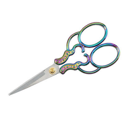 Dropshipping centrs Sharp mazas zelta šķēres šūšanai un rokdarbiem ar rokām gatavoti DIY instrumenti šūšanas šķēres Amatniecības zigZag šķēres