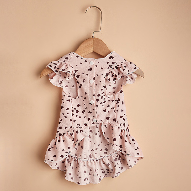 Ķiršu kucēnu bikšturu korejiešu versija Elpojoša mājdzīvnieku veste vasaras augļu apģērbi Teddy Cool Open krekls Modes suņu apģērbi