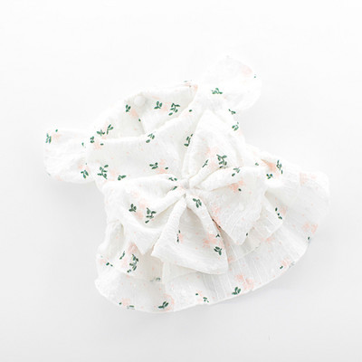 Jauka ziedu kleita sunim Vasaras kaķu suņu izstrādājumi Princeses svārki Yorkie Pomeranian Shih Tzu Maltas pūdelis Bišons šnaucers Apģērbs