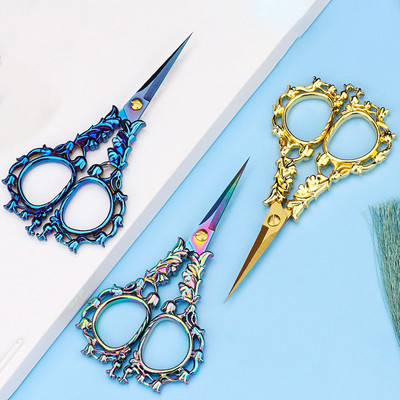 Retro Zakka Vintage Scissors for Diy Paper Antique Embroidery Tools for Sewing Ножици за шивашки конци Аксесоар за кръстат бод