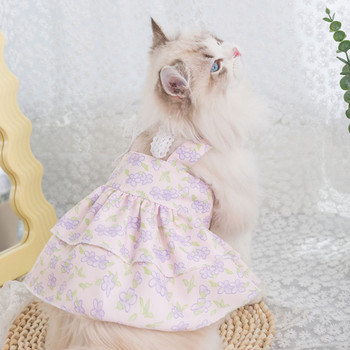 Καλοκαιρινό φόρεμα Teddy Princess σε ιαπωνικό στυλ Αντιολισθητικό φόρεμα Pet Bichon Ρούχα Ανοιξιάτικη και Καλοκαιρινή Λεπτή Φούστα