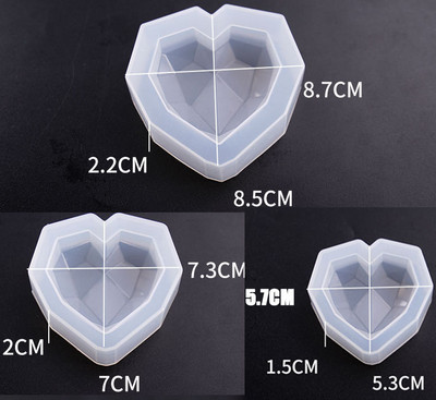 Širdies formos kvapni žvakė silikoninė forma mėgėjams rankų darbo dovanų aromato žvakių muilo putėsiai šokolado įpurškimo formos namų dekoras