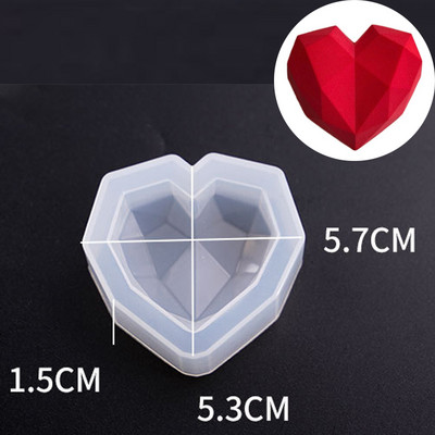 Širdies formos kvapni žvakė silikoninė forma mėgėjams rankų darbo dovanų aromato žvakių muilo putėsiai šokolado įpurškimo formos namų dekoras