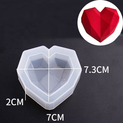 Širdies formos kvapni žvakė silikoninė forma mėgėjams rankų darbo dovanų aromato žvakių muilo putėsiai šokolado įpurškimo formos namų dekoras