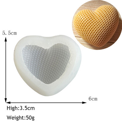 Širdies formos kvapni žvakė silikoninė forma mėgėjams rankų darbo dovanų aromato žvakių muilo putėsiai šokolado įpurškimo formos namų dekoras