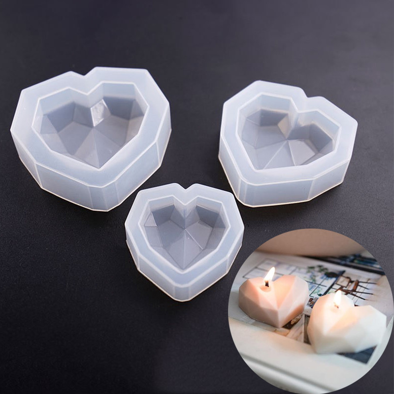 Širdies formos kvapni žvakė silikoninė forma mėgėjams rankų darbo dovanų aromato žvakių muilo putėsiai šokolado įpurškimo formos namų dekoras