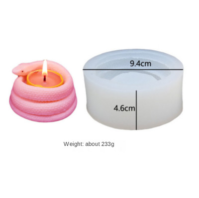 DIY Cobra svečturis epoksīda sveķu pelējuma čūskas formas sveču turētājs sveču izgatavošanas burkas Silikona veidņu amatniecības piederumi mājas dekorēšanai