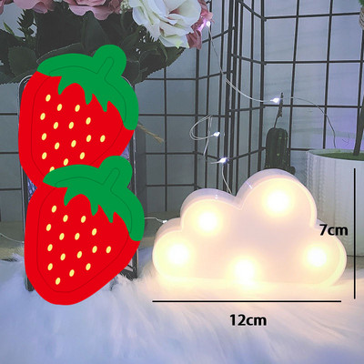 Dekoratīvie burti Alfabēta burti LED gaismas Gaismas ciparu lampas dekorēšana Baterija nakts gaismas ballīte mazuļa guļamistabas dekorēšana