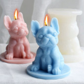 DIY buldog alusega silikoonküünla vormiga kutsika seebi vaigu krohvi valmistamise komplekt loomajää šokolaadi tarretisest vormi koogi kaunistus kingitused