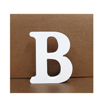 1 бр. 15 см бяла дървена буква от английска азбука Направи си сам персонализирано име Дизайн Арт Занаят Свободностоящо сърце Сватбени инструменти за домашен декор