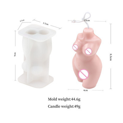 Αφηρημένο καλούπι κεριών σιλικόνης ανθρώπινου σώματος 3D Καλούπι Ρητίνης Άνδρας Γυναίκα DIY Home Αρωματικό Κερί Κατασκευής Προμήθειες Καλούπι κεριών