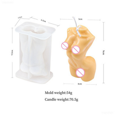 Αφηρημένο καλούπι κεριών σιλικόνης ανθρώπινου σώματος 3D Καλούπι Ρητίνης Άνδρας Γυναίκα DIY Home Αρωματικό Κερί Κατασκευής Προμήθειες Καλούπι κεριών