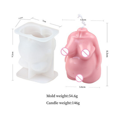 Αφηρημένο καλούπι κεριών σιλικόνης ανθρώπινου σώματος 3D Καλούπι Ρητίνης Άνδρας Γυναίκα DIY Home Αρωματικό Κερί Κατασκευής Προμήθειες Καλούπι κεριών