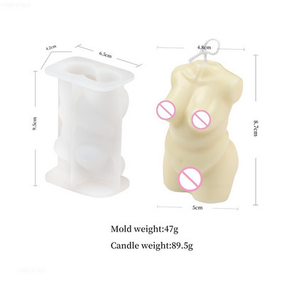 Αφηρημένο καλούπι κεριών σιλικόνης ανθρώπινου σώματος 3D Καλούπι Ρητίνης Άνδρας Γυναίκα DIY Home Αρωματικό Κερί Κατασκευής Προμήθειες Καλούπι κεριών