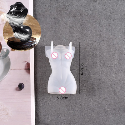 Αφηρημένο καλούπι κεριών σιλικόνης ανθρώπινου σώματος 3D Καλούπι Ρητίνης Άνδρας Γυναίκα DIY Home Αρωματικό Κερί Κατασκευής Προμήθειες Καλούπι κεριών