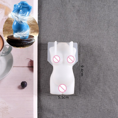 Αφηρημένο καλούπι κεριών σιλικόνης ανθρώπινου σώματος 3D Καλούπι Ρητίνης Άνδρας Γυναίκα DIY Home Αρωματικό Κερί Κατασκευής Προμήθειες Καλούπι κεριών