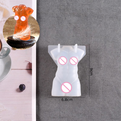 Αφηρημένο καλούπι κεριών σιλικόνης ανθρώπινου σώματος 3D Καλούπι Ρητίνης Άνδρας Γυναίκα DIY Home Αρωματικό Κερί Κατασκευής Προμήθειες Καλούπι κεριών