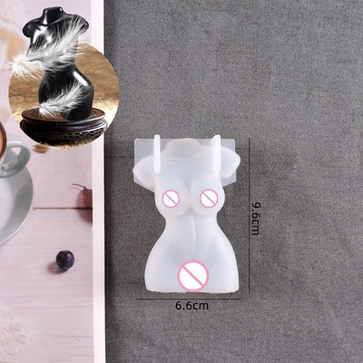 Αφηρημένο καλούπι κεριών σιλικόνης ανθρώπινου σώματος 3D Καλούπι Ρητίνης Άνδρας Γυναίκα DIY Home Αρωματικό Κερί Κατασκευής Προμήθειες Καλούπι κεριών