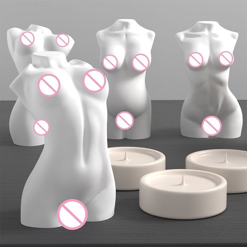 Αφηρημένο καλούπι κεριών σιλικόνης ανθρώπινου σώματος 3D Καλούπι Ρητίνης Άνδρας Γυναίκα DIY Home Αρωματικό Κερί Κατασκευής Προμήθειες Καλούπι κεριών