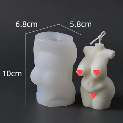 Large Pregnant Women Human Body Candle Mould DIY Handmade Human Body Plump Curve Γυναικείο αρσενικό καλούπι κεριού Γυναικείο σώμα σιλικόνη 3d