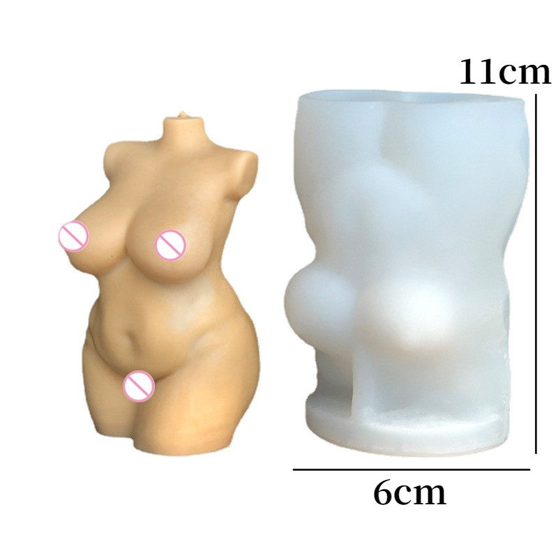 Large Pregnant Women Human Body Candle Mould DIY Handmade Human Body Plump Curve Γυναικείο αρσενικό καλούπι κεριού Γυναικείο σώμα σιλικόνη 3d