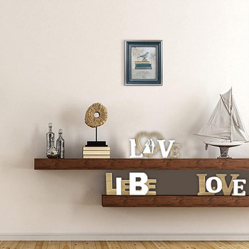 Ρουστίκ ξύλινη πινακίδα Love Standing Wooden Block Home Διακοσμητικές πινακίδες για την Ημέρα του Αγίου Βαλεντίνου Γαμήλιο πάρτι σαλονιού κουζίνας