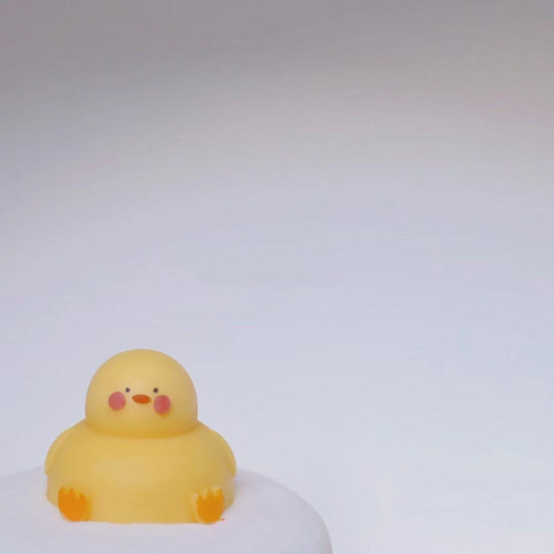 Cute Fat Mini Duck Shape 3D silikona veidne Sveču veidne sveču izgatavošanai Fondant kūkas veidne Ziemassvētku silikona veidne