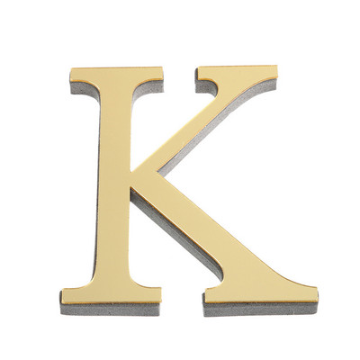 Uued 10cm/15cm 26 Inglise tähed isetehtud 3d peegel akrüül seinakleebised kleebised moodsa kodukaunistusega seina kuldse kunsti seinamaalingud