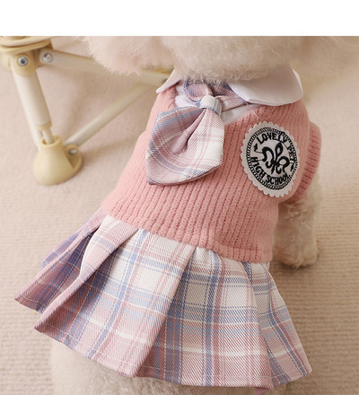 Îmbrăcăminte pentru animale de companie Rochie de pulover JK Rochie Corgi Chihuahua Prințesă Kwaii Rochie Jk Bumbac pentru câini Haine fantezie Costum Haine confortabilă pentru pisici