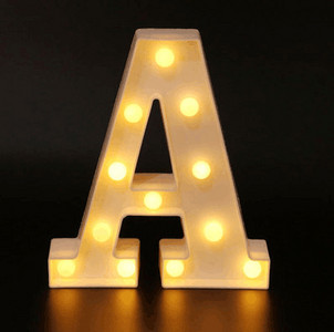 Litere Decorative Alfabet Litere Lumini LED Luminoase Număr Lampă Decorare Baterie Night Light Party Decorare Dormitor Bebeluş.