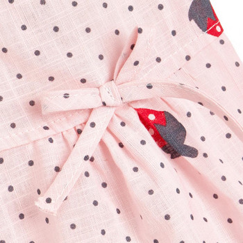 Φόρεμα για κατοικίδια Γιλέκο για κατοικίδια Αμάνικο φράουλα Ρούχα Σφάντα Αξιολάτρευτο αντιανεμικό αναπνεύσιμο σχέδιο φράουλα Πλισέ Προστασία στριφώματος