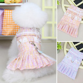 Mājdzīvnieku ziemas kleita Salda, dāmai līdzīga suņu kleita ar vilkšanas gredzenu, mīksta, mazgājama, ērta, bez plīsumiem, saglabā siltumu, kokvilna rudenim