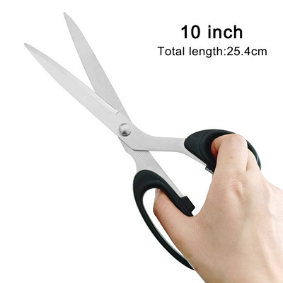 Profesionālas šūšanas šķēres, pielāgotas šķēres audumu izgatavošanai 8/9/10 collu nerūsējošā tērauda šķērveida apģērbu diegu griezēju šķēres