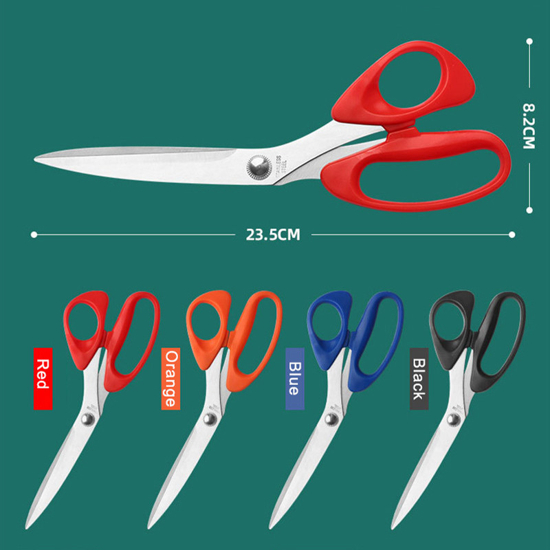 Profesionālas šūšanas šķēres, pielāgotas šķēres audumu izgatavošanai 8/9/10 collu nerūsējošā tērauda šķērveida apģērbu diegu griezēju šķēres