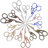 1Gb Vintage Stork formas šūšanas šķēres nerūsējošā tērauda drēbnieka šķēres Šujam šķēres izšūšanai šūšanai DIY amatniecības mākslas darbs