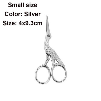 1Gb Vintage Stork formas šūšanas šķēres nerūsējošā tērauda drēbnieka šķēres Šujam šķēres izšūšanai šūšanai DIY amatniecības mākslas darbs