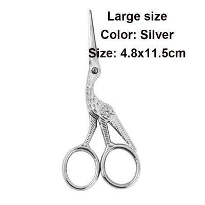 1Gb Vintage Stork formas šūšanas šķēres nerūsējošā tērauda drēbnieka šķēres Šujam šķēres izšūšanai šūšanai DIY amatniecības mākslas darbs