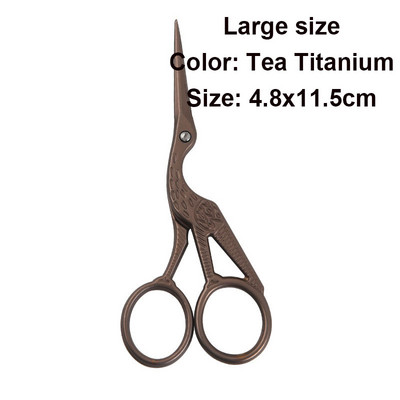 1Gb Vintage Stork formas šūšanas šķēres nerūsējošā tērauda drēbnieka šķēres Šujam šķēres izšūšanai šūšanai DIY amatniecības mākslas darbs