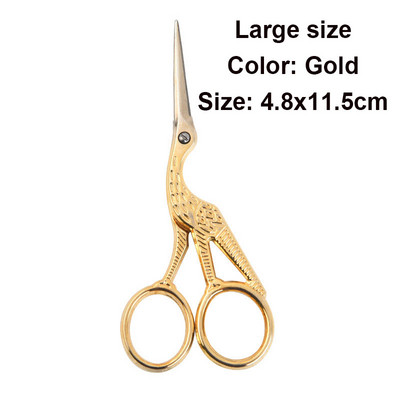 1Gb Vintage Stork formas šūšanas šķēres nerūsējošā tērauda drēbnieka šķēres Šujam šķēres izšūšanai šūšanai DIY amatniecības mākslas darbs