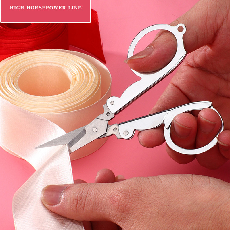 Saliekamās Šķēres Mini Kabatas Ceļojumi Mazi Amatniecība Salokāmi Ceļojumu Izšuvumi DIY Šķērveida diegi Tailor Šķēres Rokdarbi