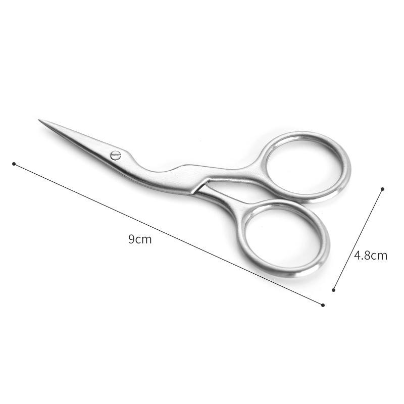 Retro Crane Mouth Tailor Šķēres nerūsējošais tērauds Izturīgas formas šūšana Izšūšana Krustdūriens diegu griešana DIY audumu šķēres