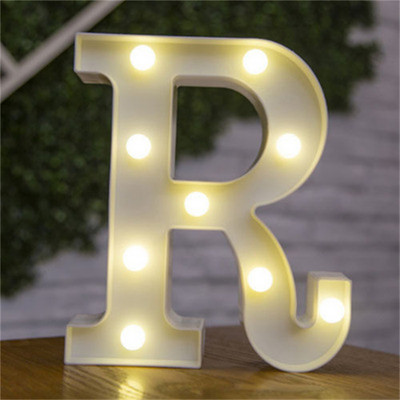Tähed Dekoratiivne tähestik LED-öötuled Helendavad numbrid Patareilambi sisekujundus kodukaunistuseks sõbrapäeva pulmapidu