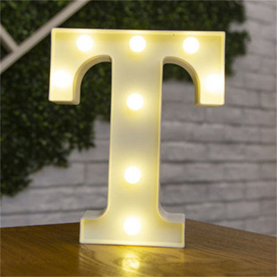 Tähed Dekoratiivne tähestik LED-öötuled Helendavad numbrid Patareilambi sisekujundus kodukaunistuseks sõbrapäeva pulmapidu