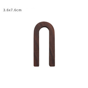 Litere decorative de perete din nuc negru Combinație de numere Adeziv de perete DIY Litere de decorare Numerele casei Alfabetul englezesc