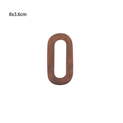 Litere decorative de perete din nuc negru Combinație de numere Adeziv de perete DIY Litere de decorare Numerele casei Alfabetul englezesc