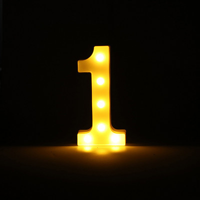 Alfabēta burtu LED gaisma gaismas ciparu gaismas kāzu dzimšanas dienas ballīte Guļamistabas mājas dekorēšana Personalizēti burti Mājas dekors