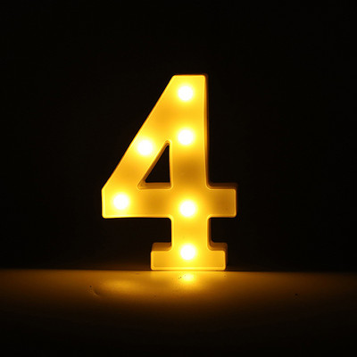 Alfabēta burtu LED gaisma gaismas ciparu gaismas kāzu dzimšanas dienas ballīte Guļamistabas mājas dekorēšana Personalizēti burti Mājas dekors