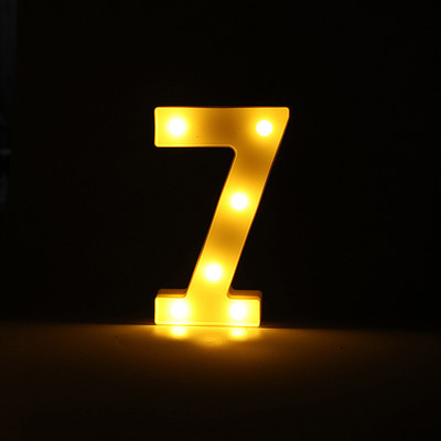 Alfabēta burtu LED gaisma gaismas ciparu gaismas kāzu dzimšanas dienas ballīte Guļamistabas mājas dekorēšana Personalizēti burti Mājas dekors